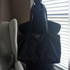Prada Plum Nylon Handbag